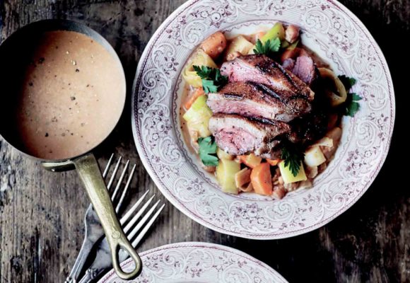 Stegt andebryst i porter